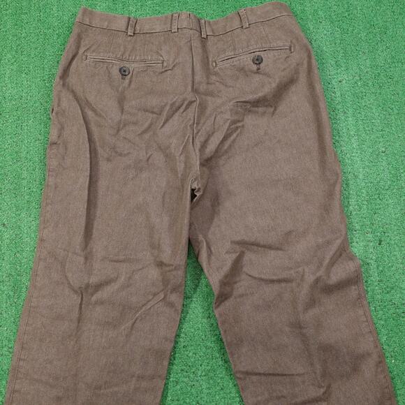 Peter Millar Pants Mens 34x30 Brown Straight Leg 100% Cotton Casual Classic - A3 - Picture 5 of 7
